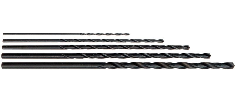 Long Series HSS Black Drill Bit Set - Pack of 1 each: 1.0 - 3.0mm in 0.5mm inc.