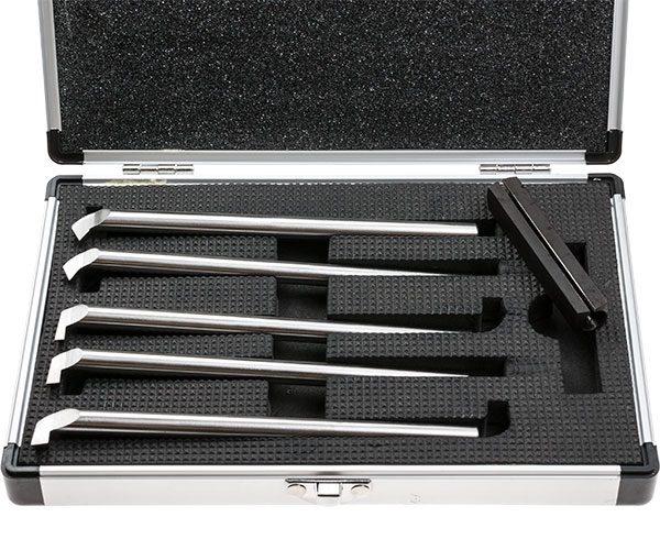 2663-2003 Accusize Industrial Tools 3/8 inch 6 Pc H.S.S Internal Threading and Boring Tool Set 
