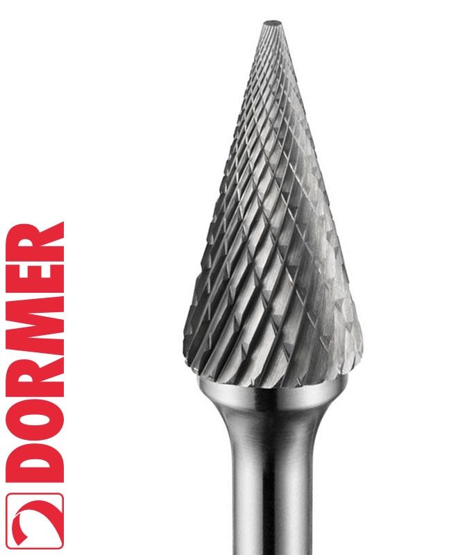 Dormer P823 Carbide Burrs - Cone
