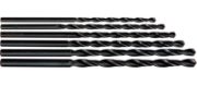 Long Series HSS Black Drill Bit Set - Pack of 1 each: 3.5 - 6.0mm in 0.5mm inc.
