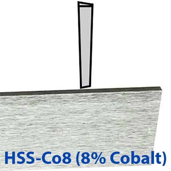 HSS-Co8 M42 Tapered Parting Blades