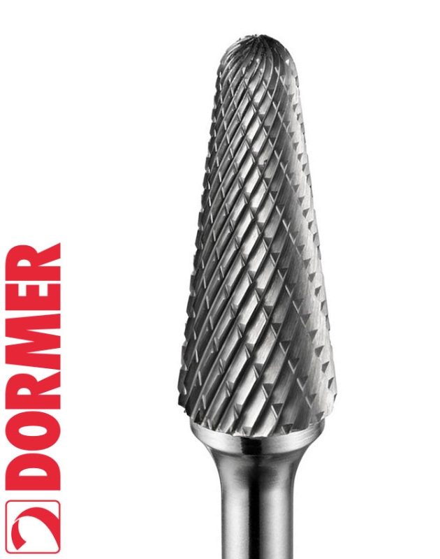Dormer P821 Carbide Burrs - Ball Nosed Cone