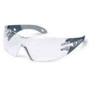 uvex pheos Supravision Plus - Black/Grey Frame - Clear Lens (U9192-080)