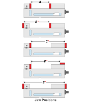 ARC Versatile SG Iron Milling Vices - Jaw Position Diagram