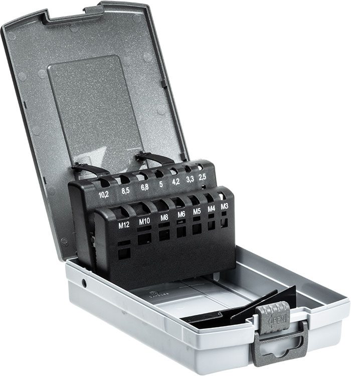Deluxe Plastic Case for Metric Taps and Tapping Drills M3-M12