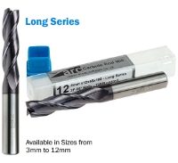 3 Flute Carbide End Mill - Long Series - TiAlN Coated