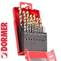 Dormer A087 19pc HSS TiN Jobber Drill Set 1.0-10.0mm