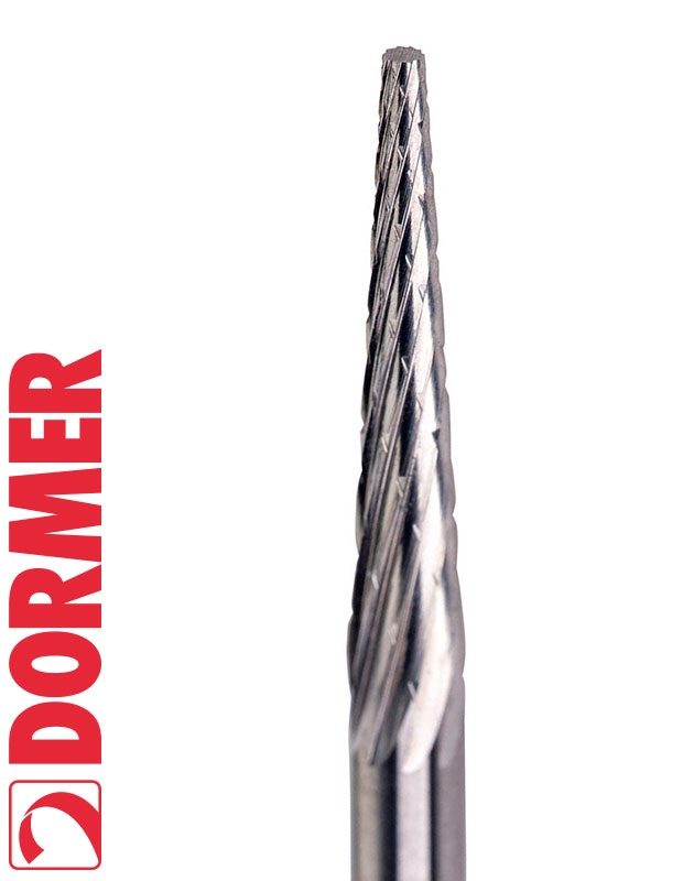 Dormer P523 Carbide Burrs - Cone