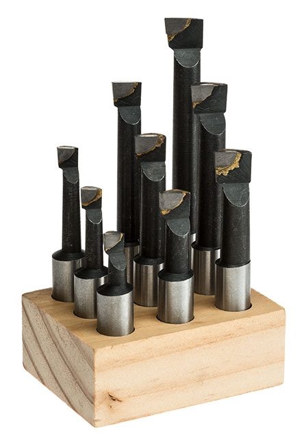 Carbide Tipped Boring Cutters - 9pc Set