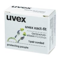uvex xact-fit Corded Reusable Plugs - 1 pair M (U2124-001-1)