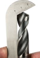 Twist Drill Grinding Gauge - Checking the point angle and that the lip length is the same on both sides