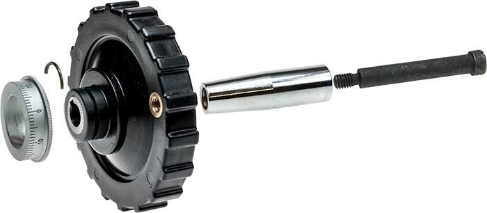 80mm Plastic Handwheel Assembly with Micrometer Dial