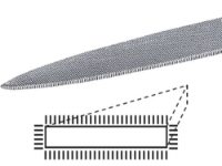 Flat Needle File - Pointed - Sharp Edges - Close up
