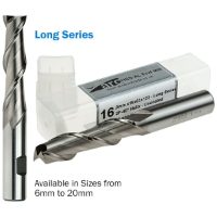 2 Flute HSS-AL End Mill For Aluminium - Long Series - Uncoated