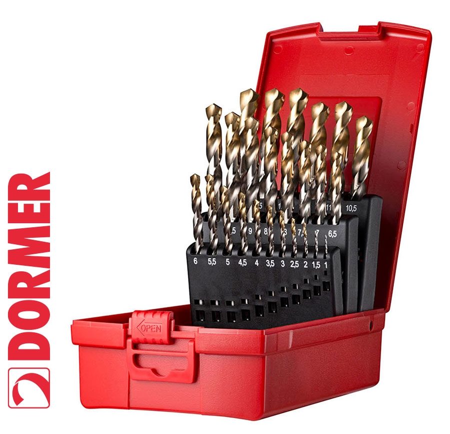 Dormer A095204 25pc HSS TiN Jobber Drill Set 1.0-13.0mm - Arc Euro Trade